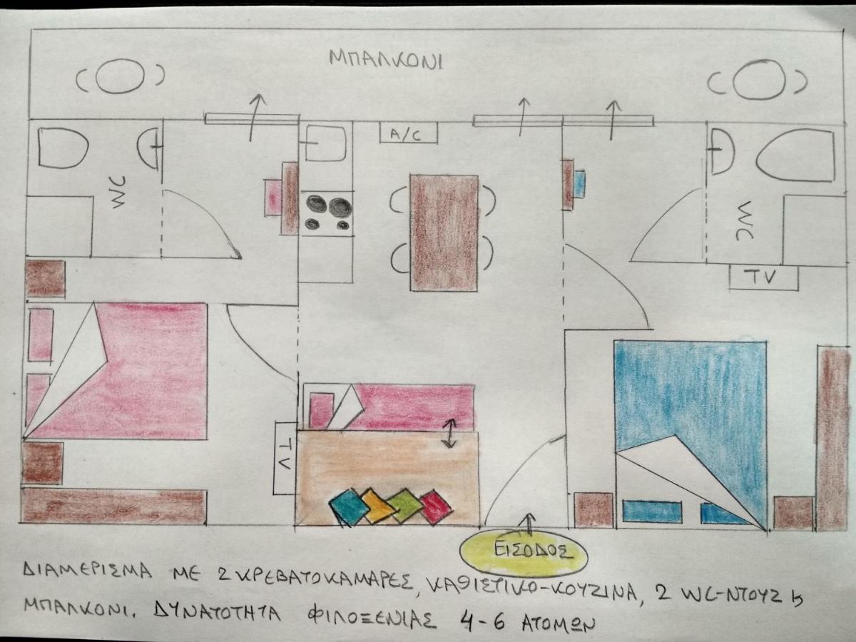 Possidi Kouslaka Apartment Luaran gambar